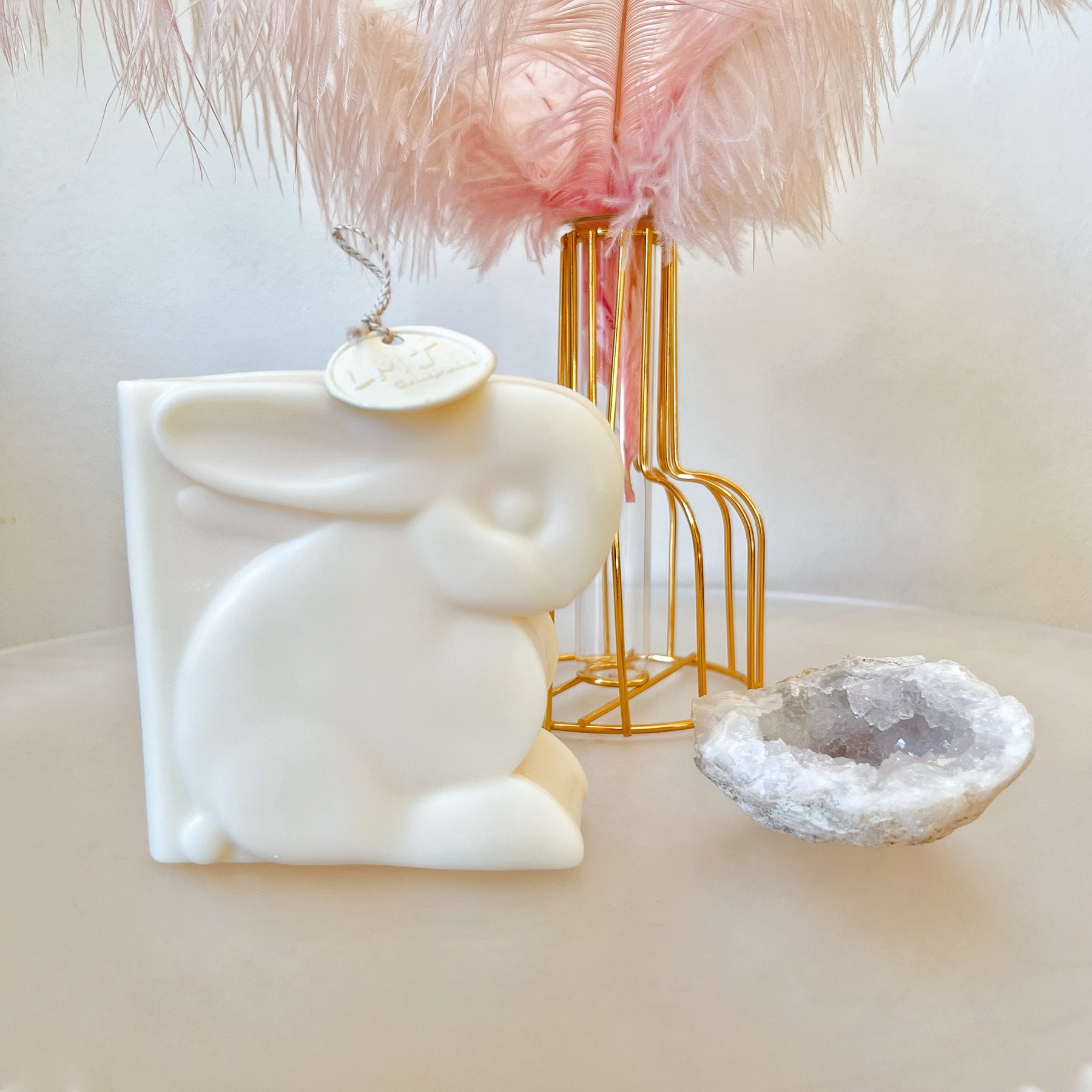 Bunny Book Shaped Scented Soy Candle, Easter Candle, LMJ Candles