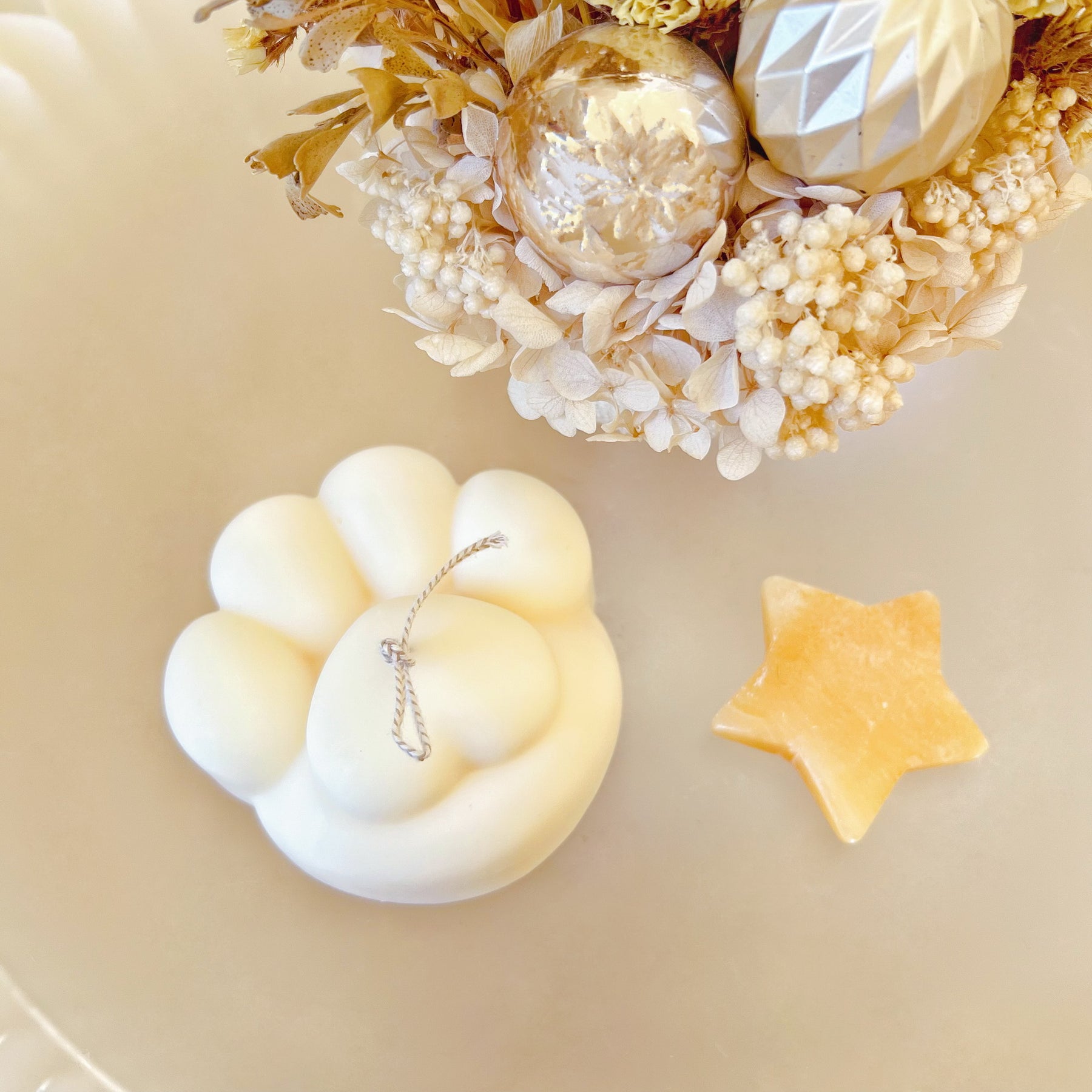 Cute Paw Scented Soy Candle, Handmade Pet Lover Candle, LMJ Candles