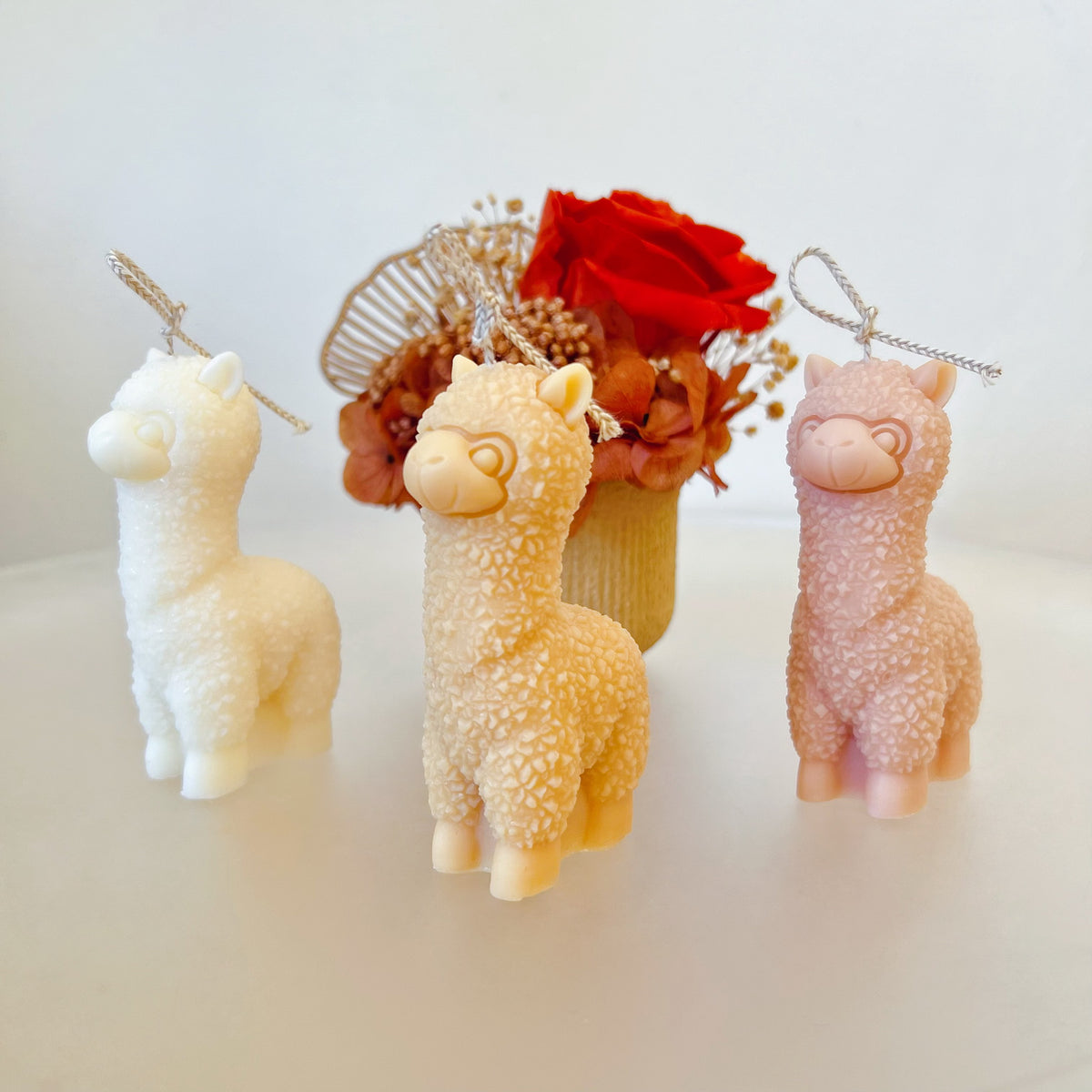Cute Alpaca Scented Soy Candle, Handmade Animal Candle, LMJ Candles
