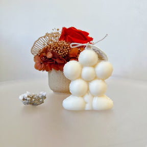 Balloon Flower Scented Soy Candle, Handmade Floral Candle, LMJ Candles