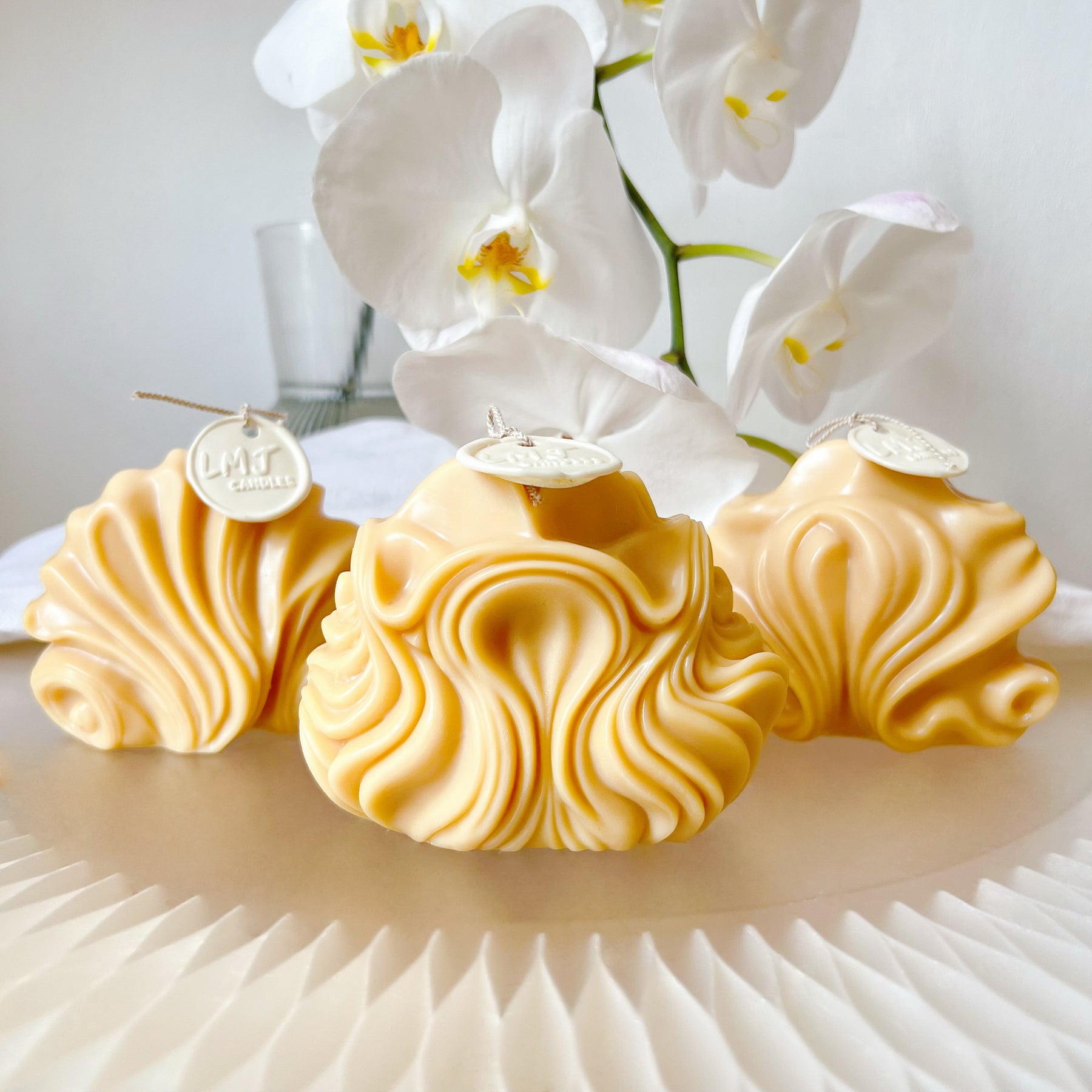 Wave Shell Scented Soy Candle, Unique Home Décor, LMJ Candles