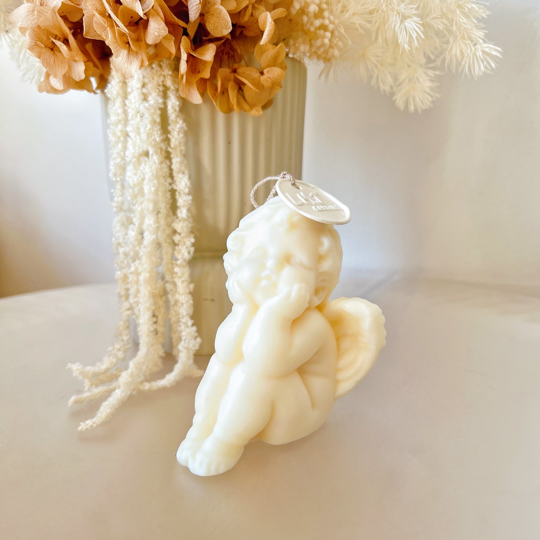 Winged Angel Scented Soy Candle, Cherub Candle - LMJ Candles