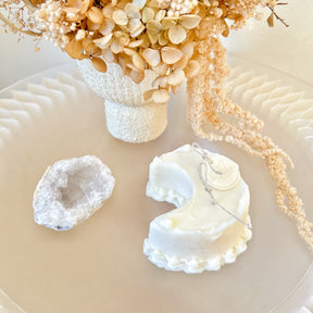 Moon Shaped Cake Scented Soy Candle, Dessert Candle, LMJ Candles
