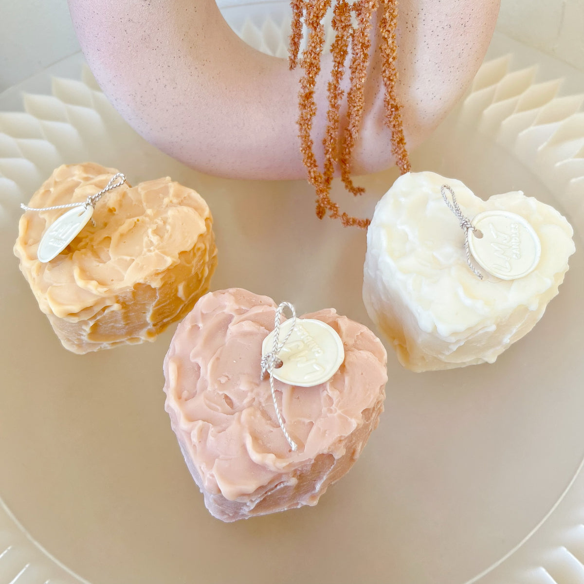 Heart Shaped Cake Soy Candle, Valentine’s Day Gift, LMJ Candles