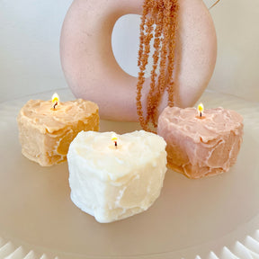 Heart Shaped Cake Soy Candle, Valentine’s Day Gift, LMJ Candles