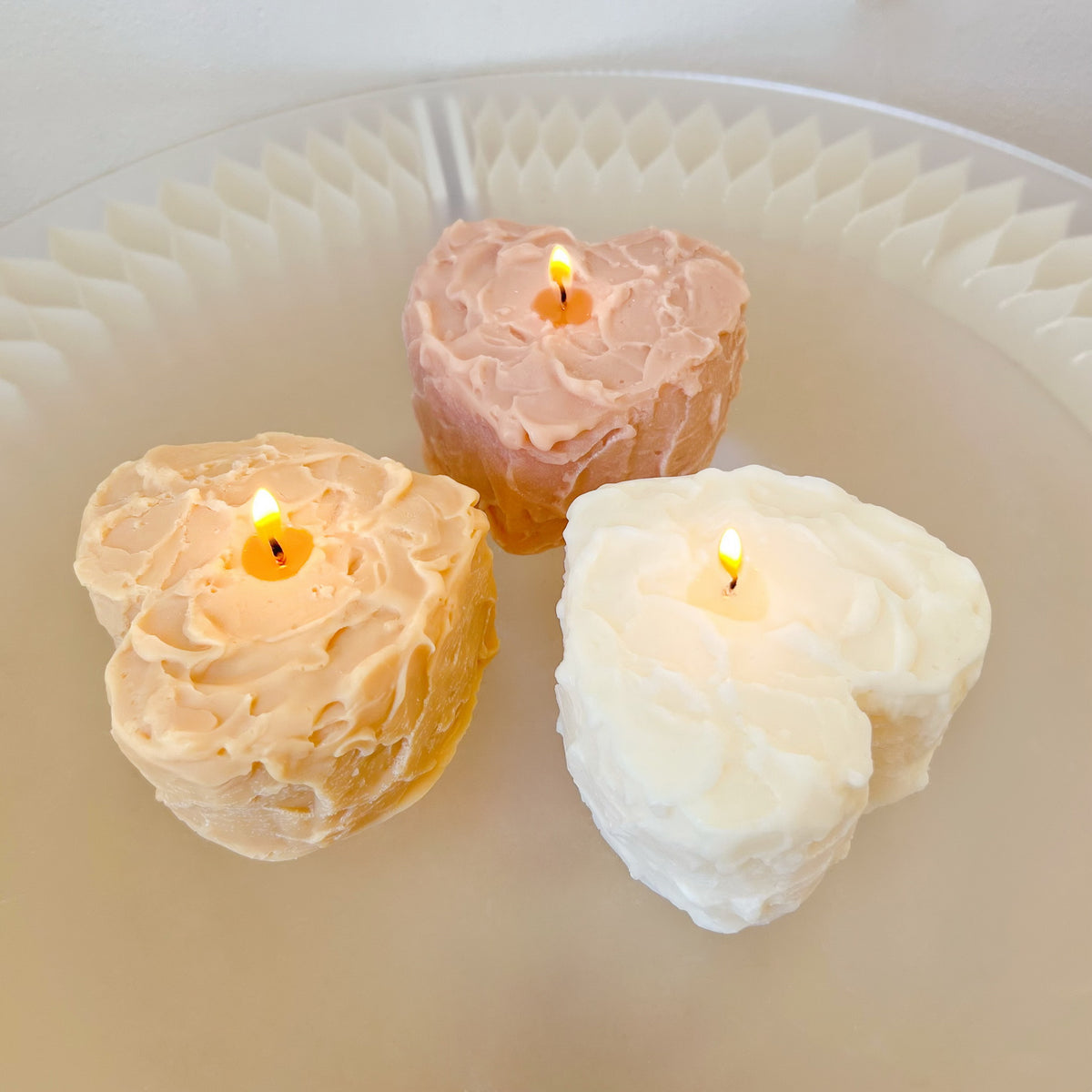 Heart Shaped Cake Soy Candle, Valentine’s Day Gift, LMJ Candles