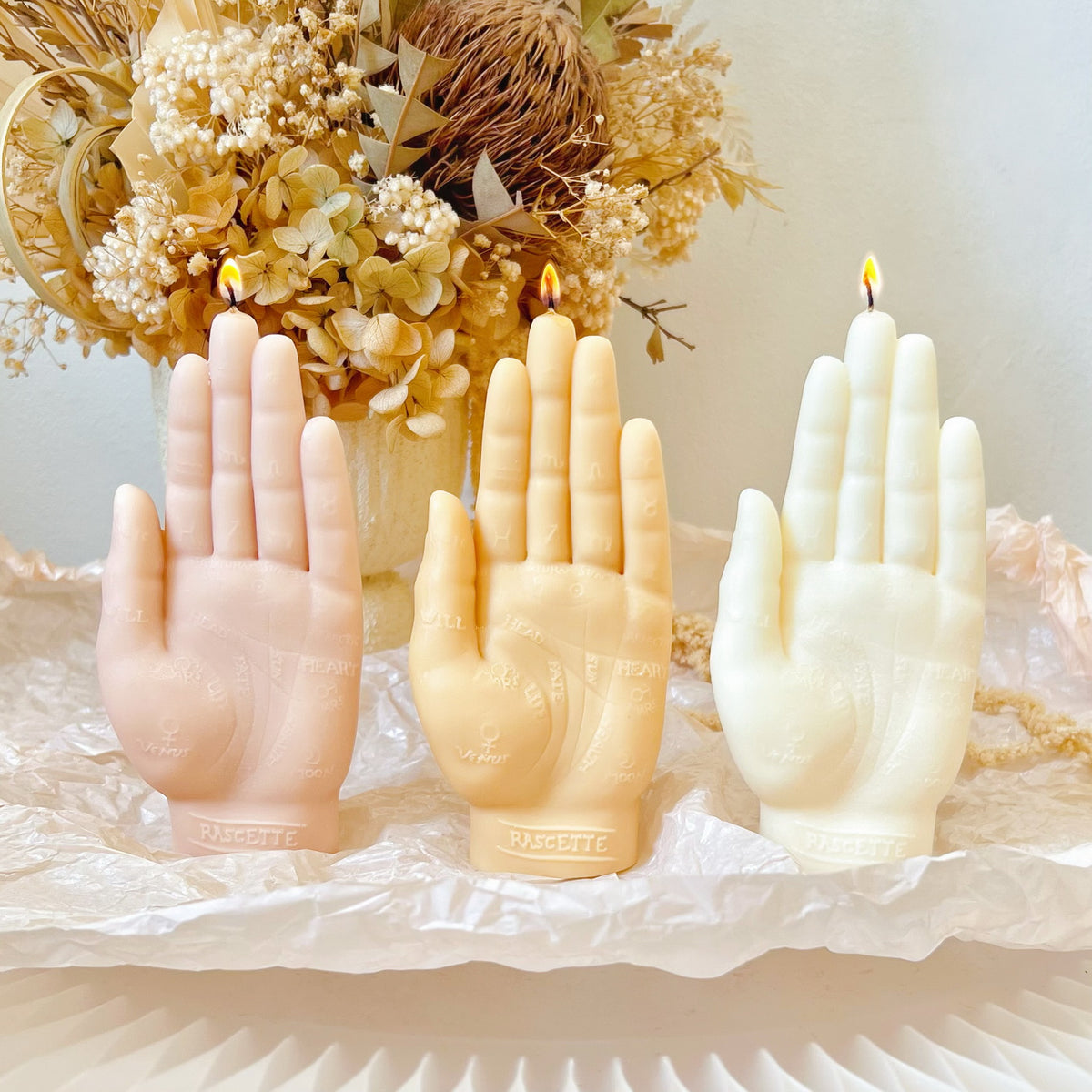 Palmistry Hand Scented Soy Palm Reading Candle - LMJ Candles