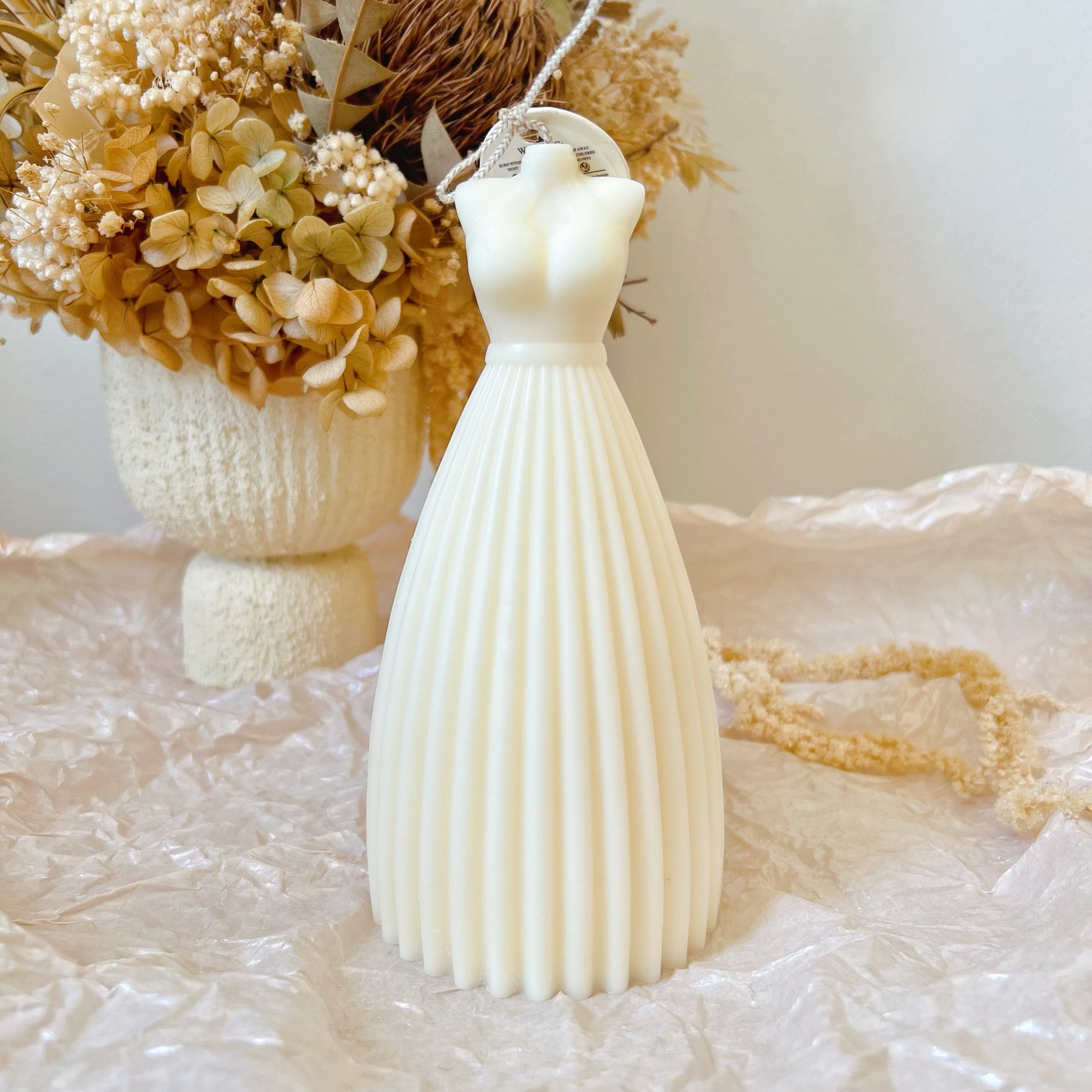 Wedding Dress Scented Soy Candle, Wedding Gifts - LMJ Candles