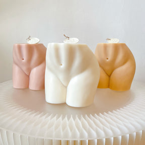 Large Half Woman Torso Scented Soy Body Candle - LMJ Candles