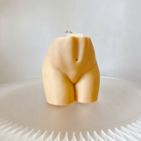 Large Half Woman Torso Scented Soy Body Candle - LMJ Candles