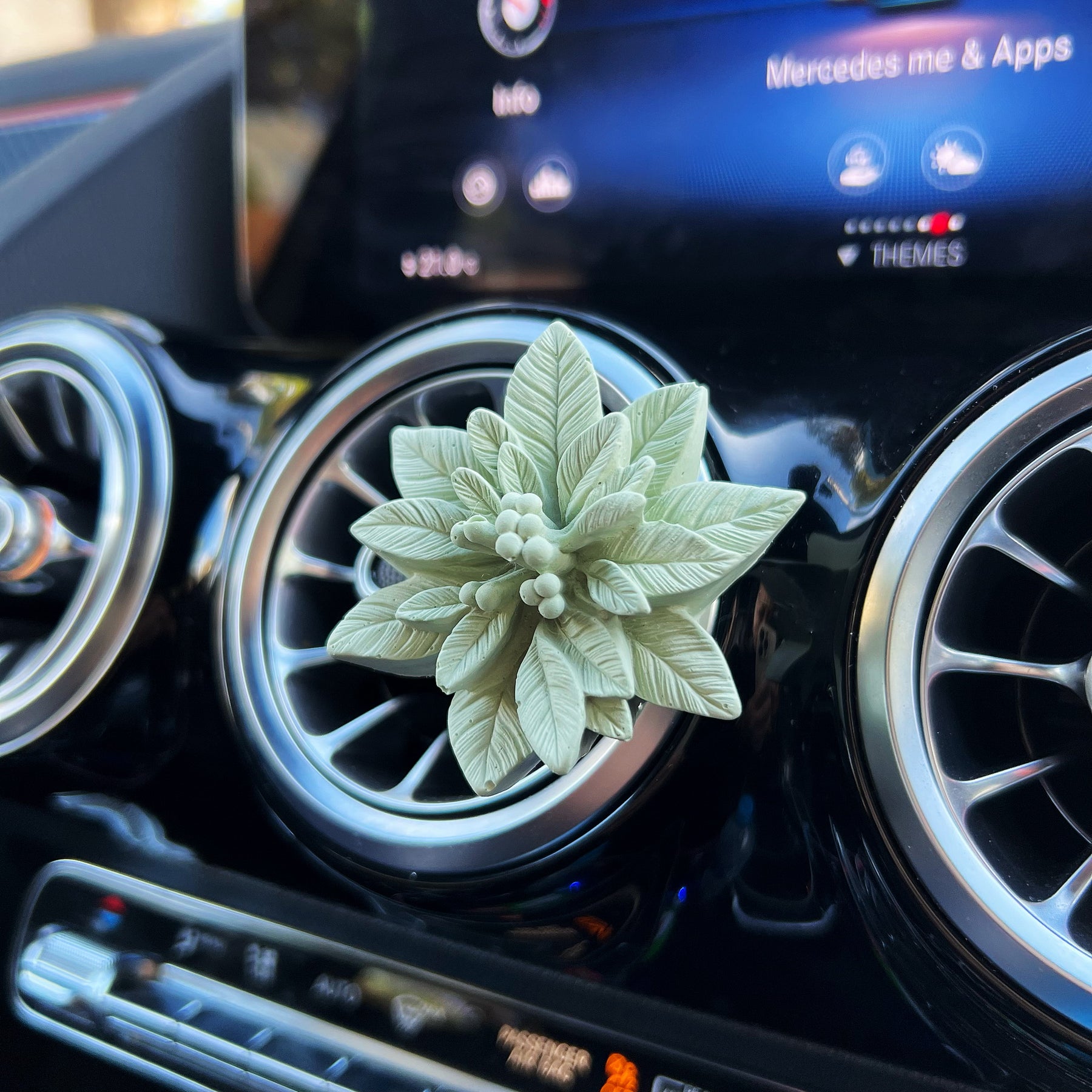 Poinsettia Flower Car Air Freshener - Christmas Gift - LMJ Candles