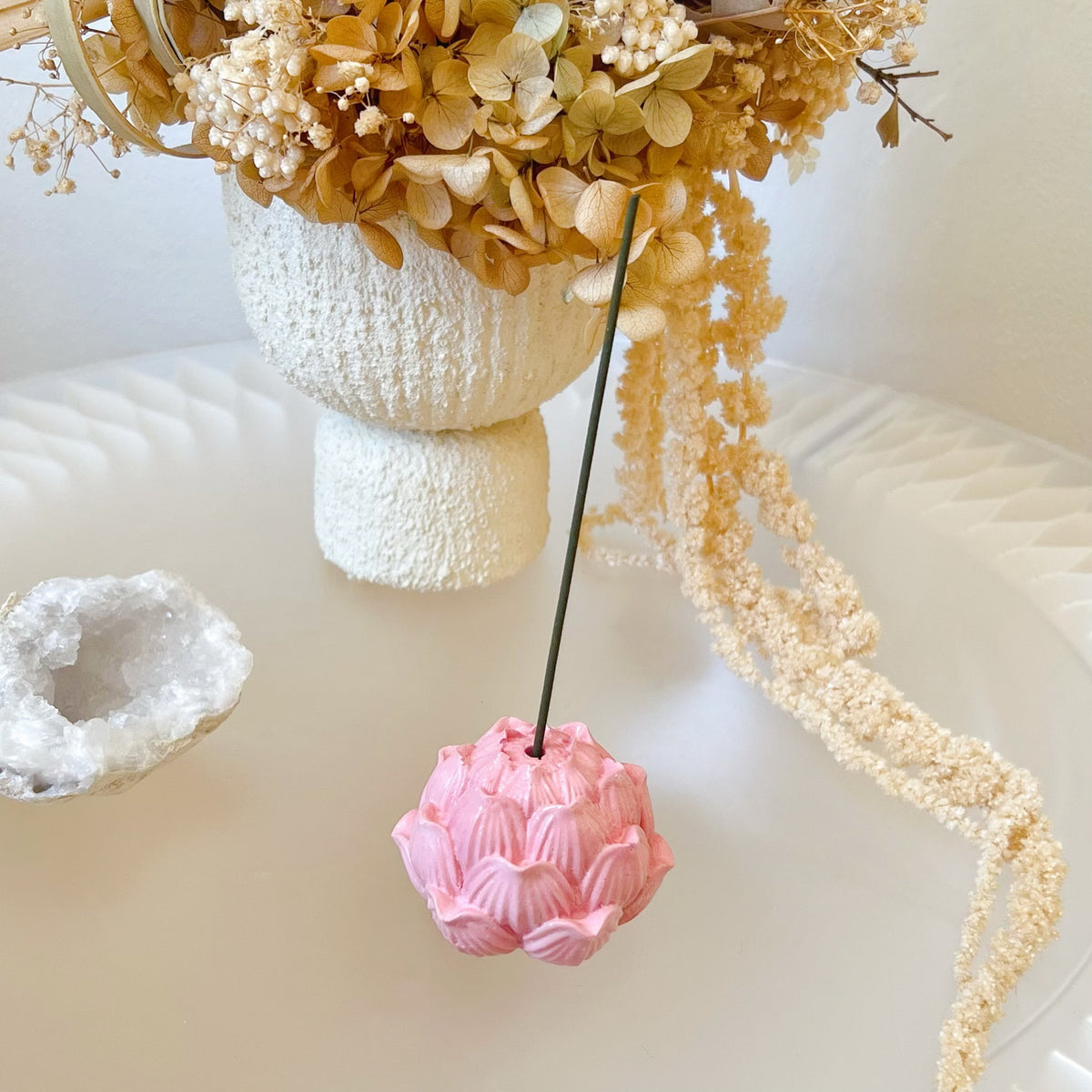 Handmade Lotus Flower Incense Holder - LMJ Candles