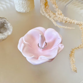 Handcrafted Vintage Flower Ring Holder, Trinket Dish - LMJ Candles