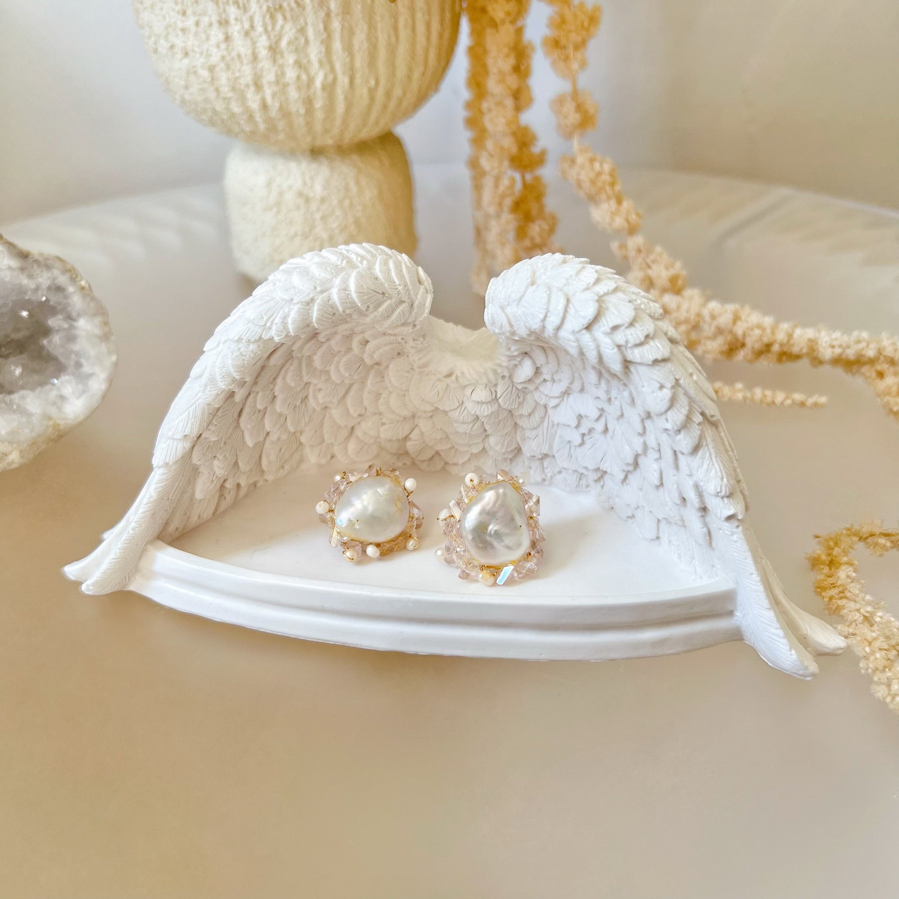 Large Wings Shaped Decorative Tray, Trinket Dish - LMJ Candles