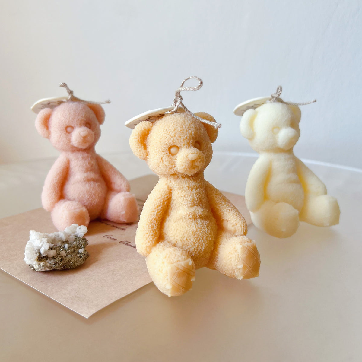 Small Toy Bear Scented Soy Candle, Cute Candle - LMJ Candles