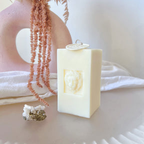 Lion Scented Soy Pillar Candle, Housewarming Gifts, LMJ Candles