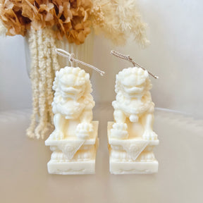 Imperial Guardian Lions Candle, Asian Inspired Candle, LMJ Candles