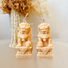 Imperial Guardian Lions Candle, Asian Inspired Candle, LMJ Candles