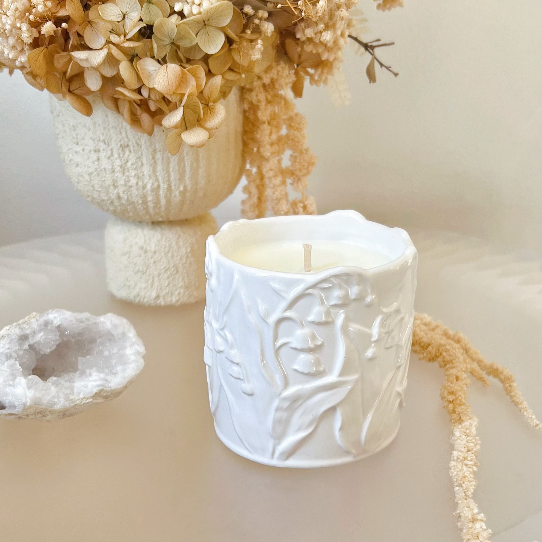 Custom Lily Of The Valley Jar Soy Wax Candle - LMJ Candles