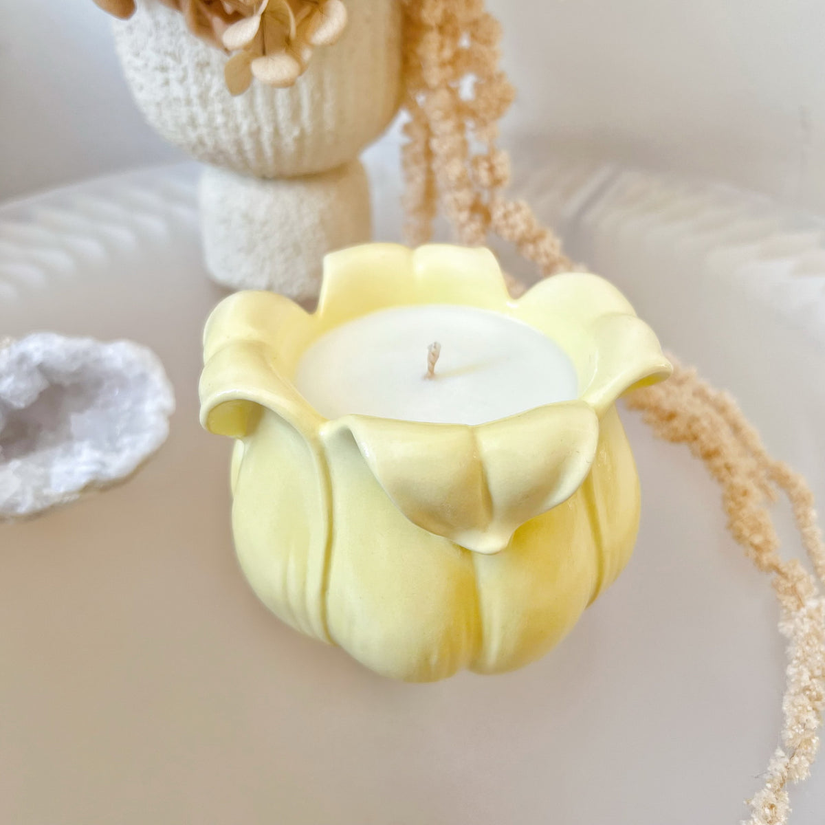 Custom Blooming Tulip Jar Soy Wax Candle - LMJ Candles