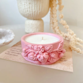 Custom Strawberries Jar Soy Wax Candle - LMJ Candles