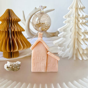 Christmas House Candle, Handmade Christmas Gift & Décor - LMJ Candles