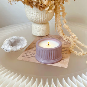 Custom Round Minimalistic Jar Soy Wax Candle - LMJ Candles