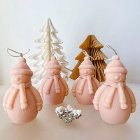 Christmas Gift & Xmas Décor - Snowman Candle - LMJ Candles 