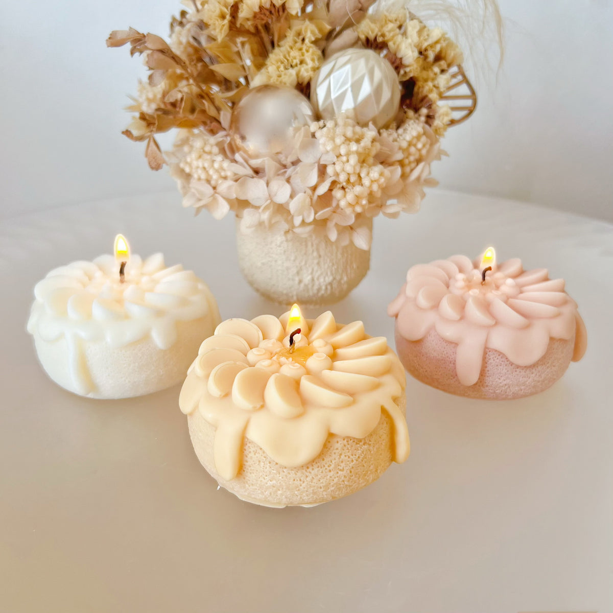 Fruit Cake Scented Soy Dessert Candle - LMJ Candles