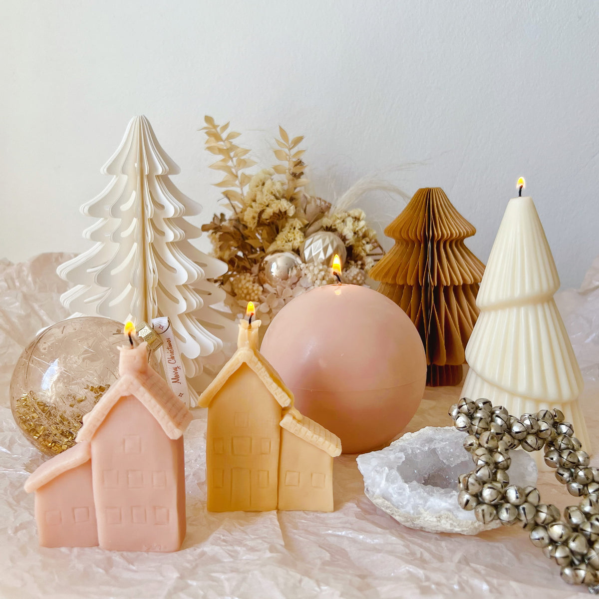 Sphere Ball Candle - Handmade Christmas Home Décor | LMJ Candles