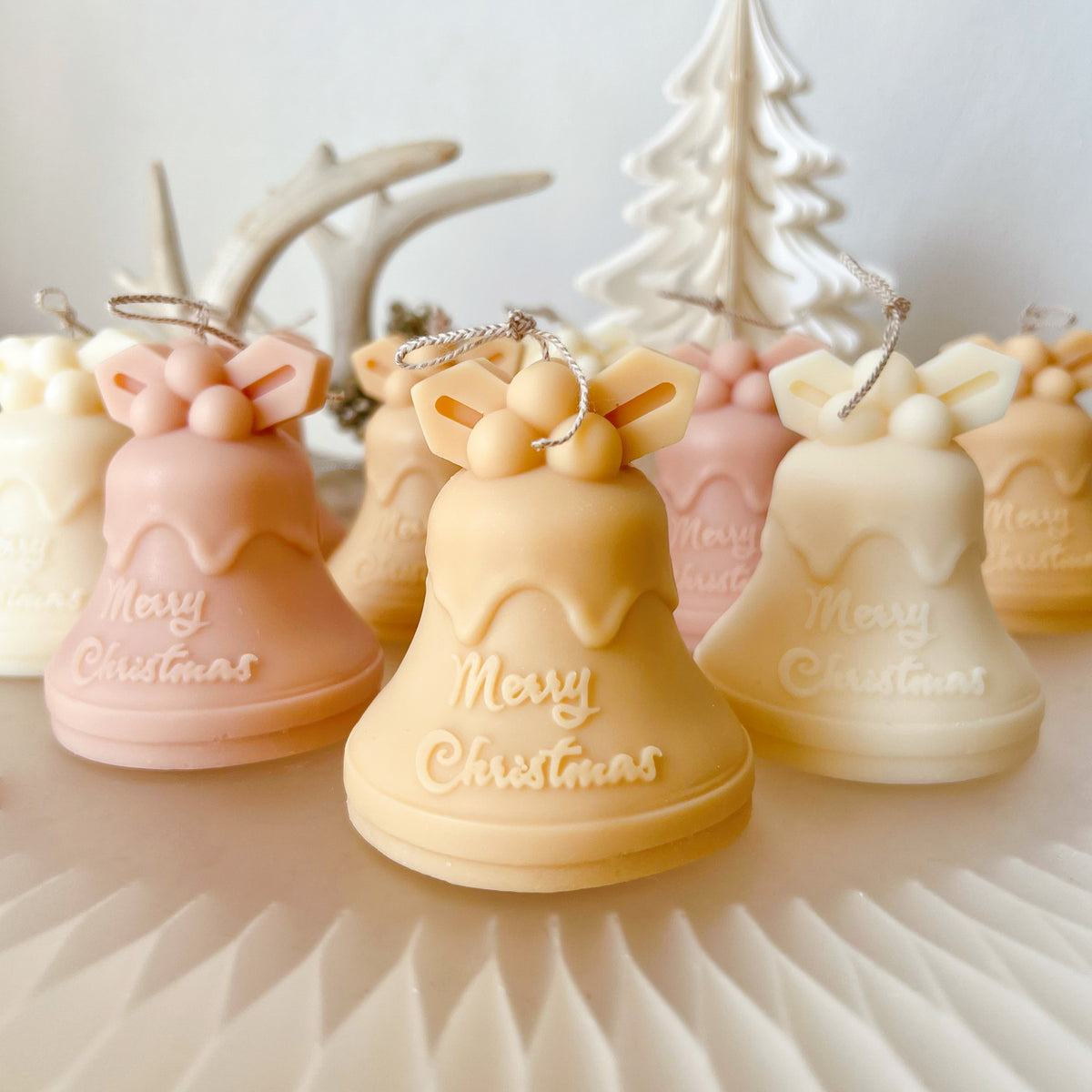 Christmas Bell Candle, Handmade Christmas Gift & Décor - LMJ Candles