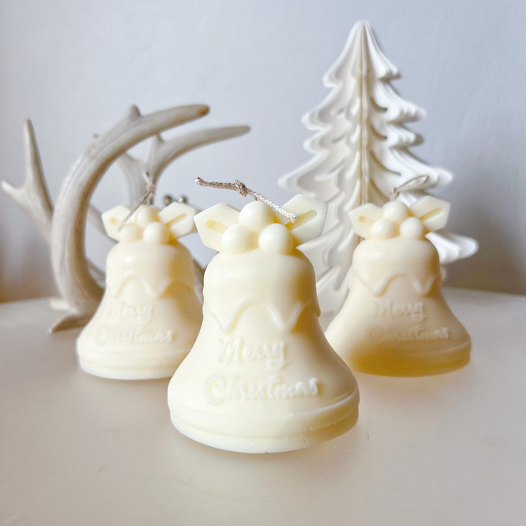 Christmas Bell Candle, Handmade Christmas Gift & Décor - LMJ Candles