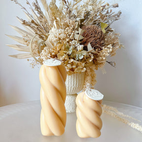 Twisted Pillar Candle, Luxurious Soy Candle Set - LMJ Candles