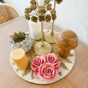 Handcrafted Large Rose Home Décor | LMJ Candles