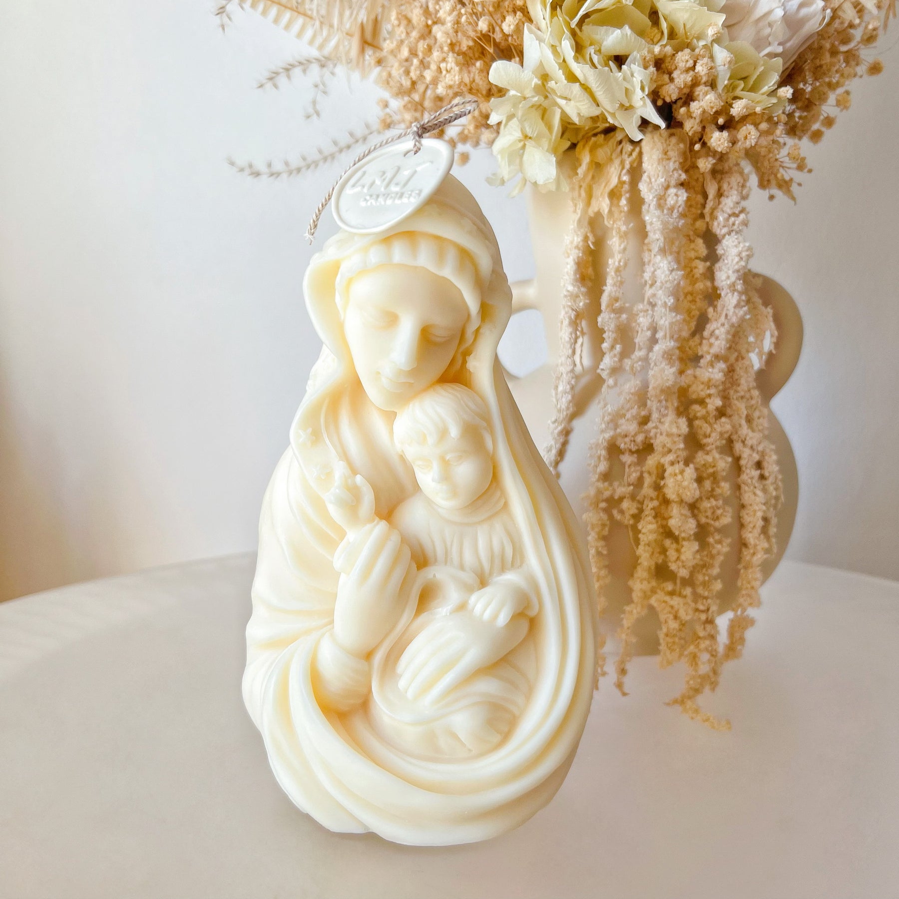 Mary & Jesus Scented Soy Candle - Holly Candles from LMJ Candles