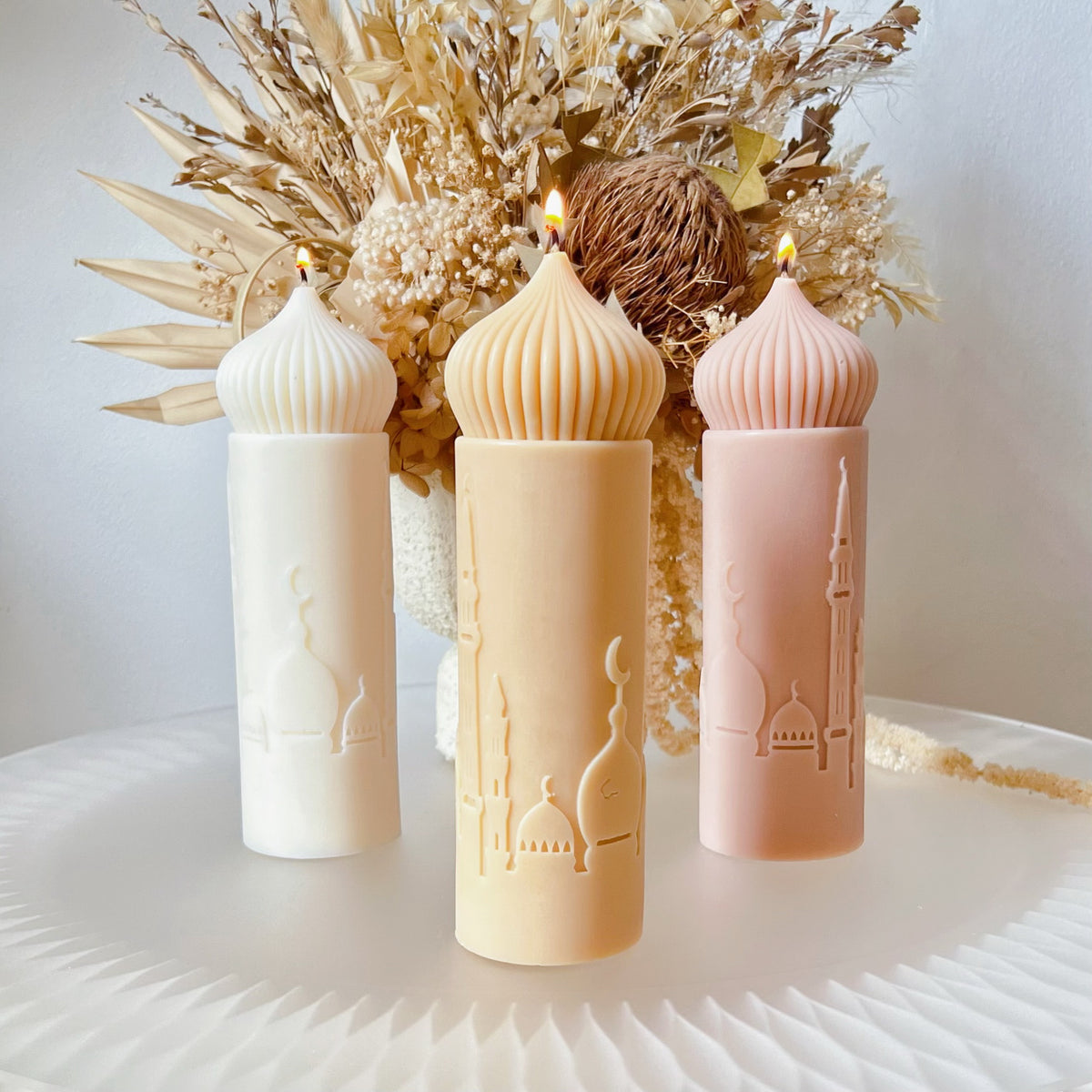 Eid & Ramadan Islamic Mosque Pillar Candle - LMJ Candles