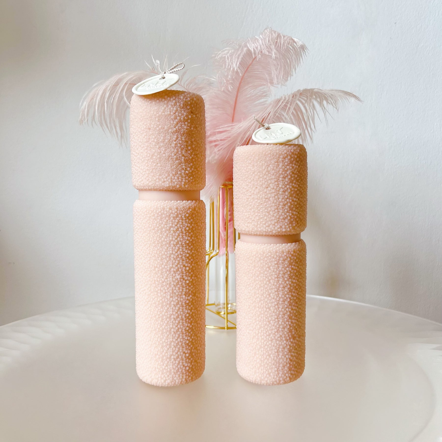 Little Bubble Pillar Candle, Luxurious Soy Candle Set - LMJ Candles