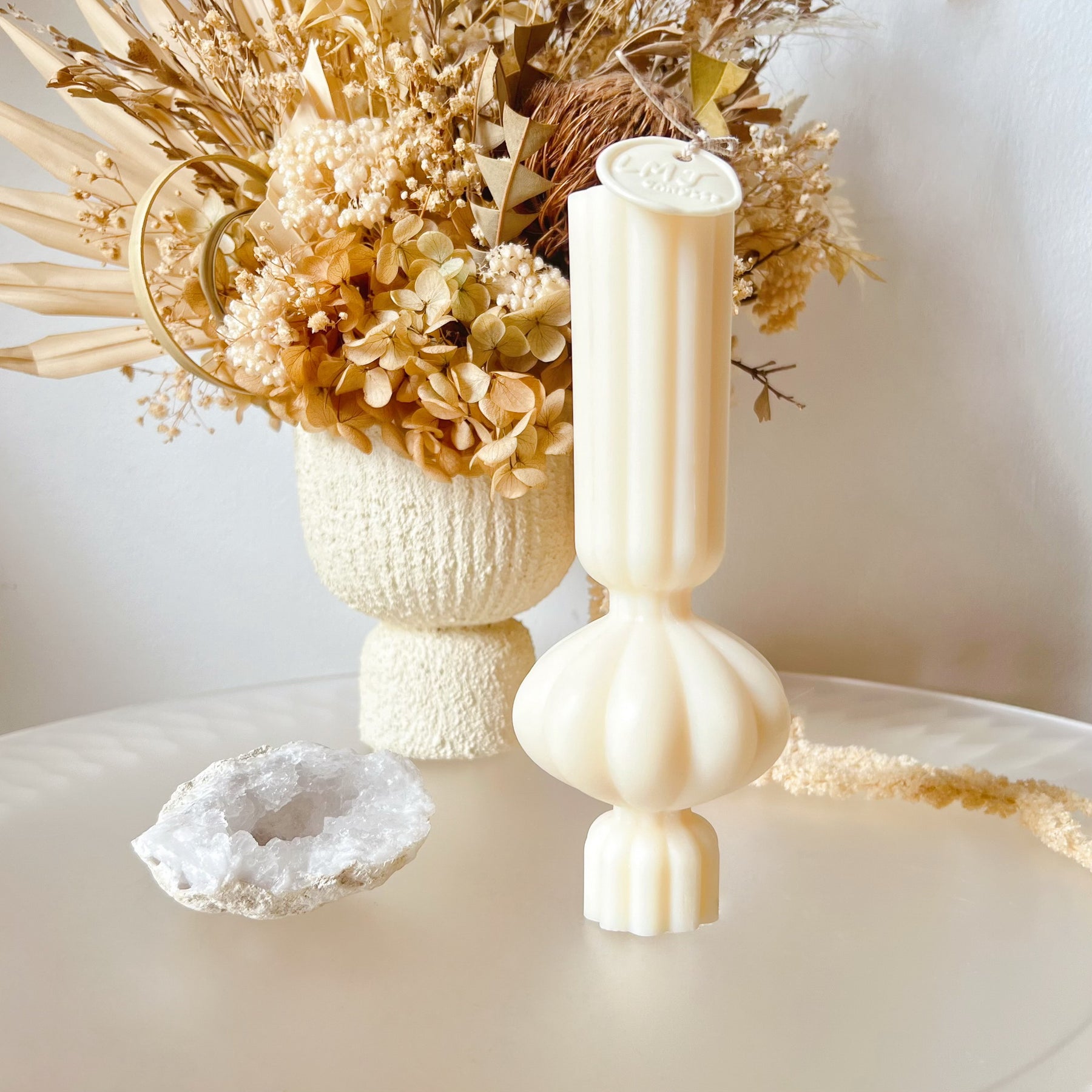 Lamp Shaped Scented Soy Candle, Pillar Candles, LMJ Candles