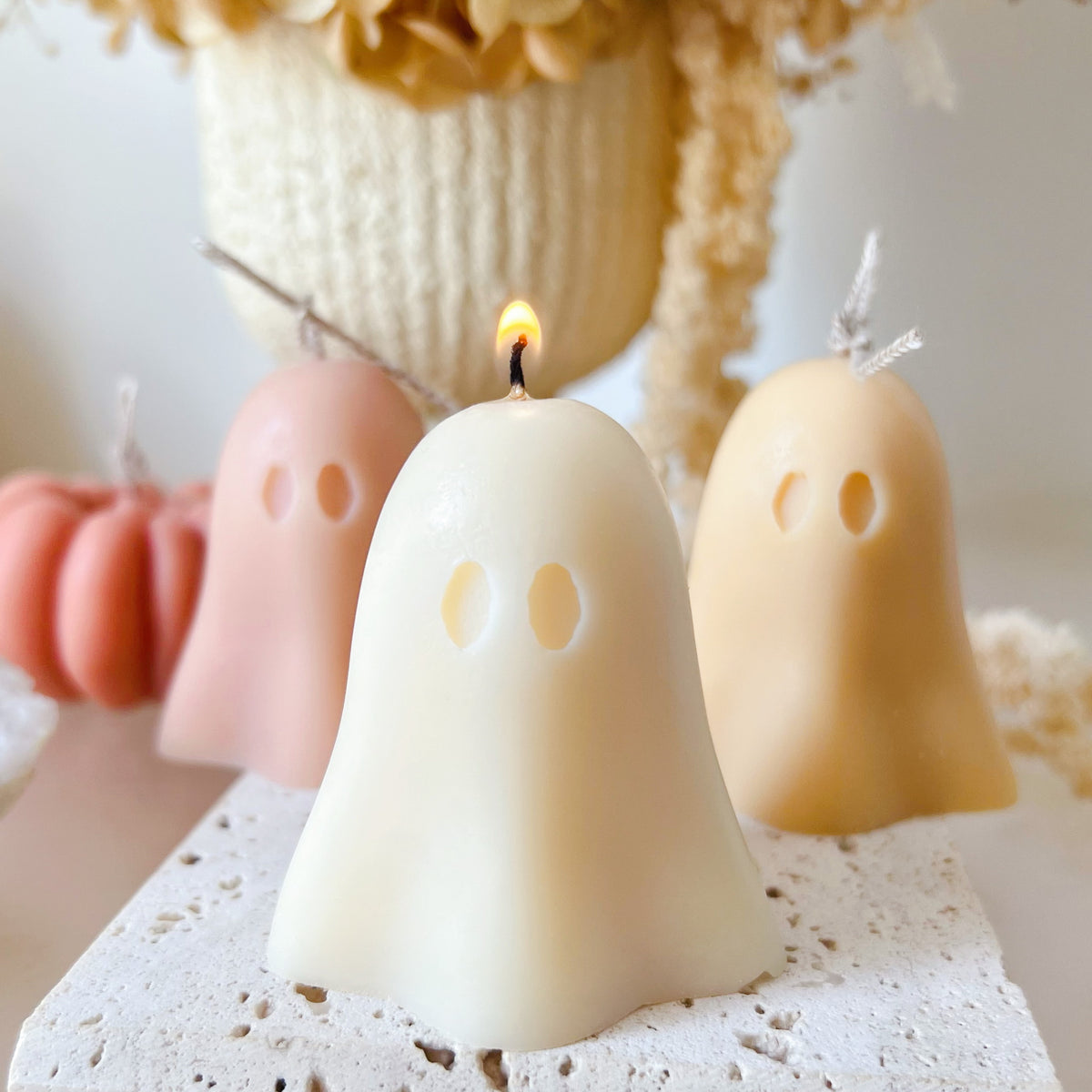 Halloween Ghost Scented Soy Candle, Halloween Gift - LMJ Candles