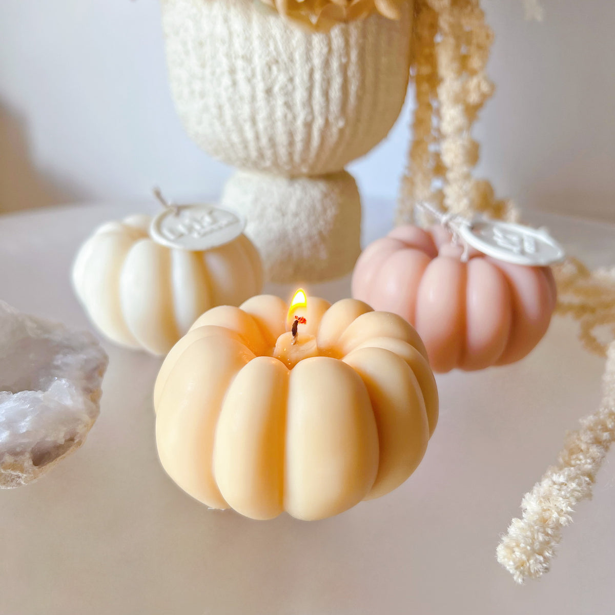 Halloween Pumpkin Shaped Scented Soy Candle - LMJ Candles