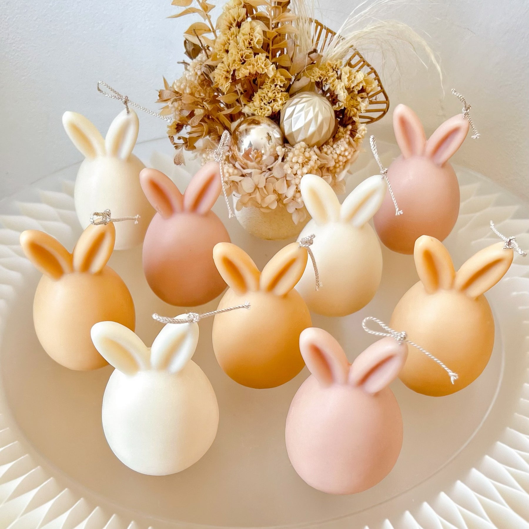 Easter Bunny Egg Scented Soy Candle, Easter Décor - LMJ Candles