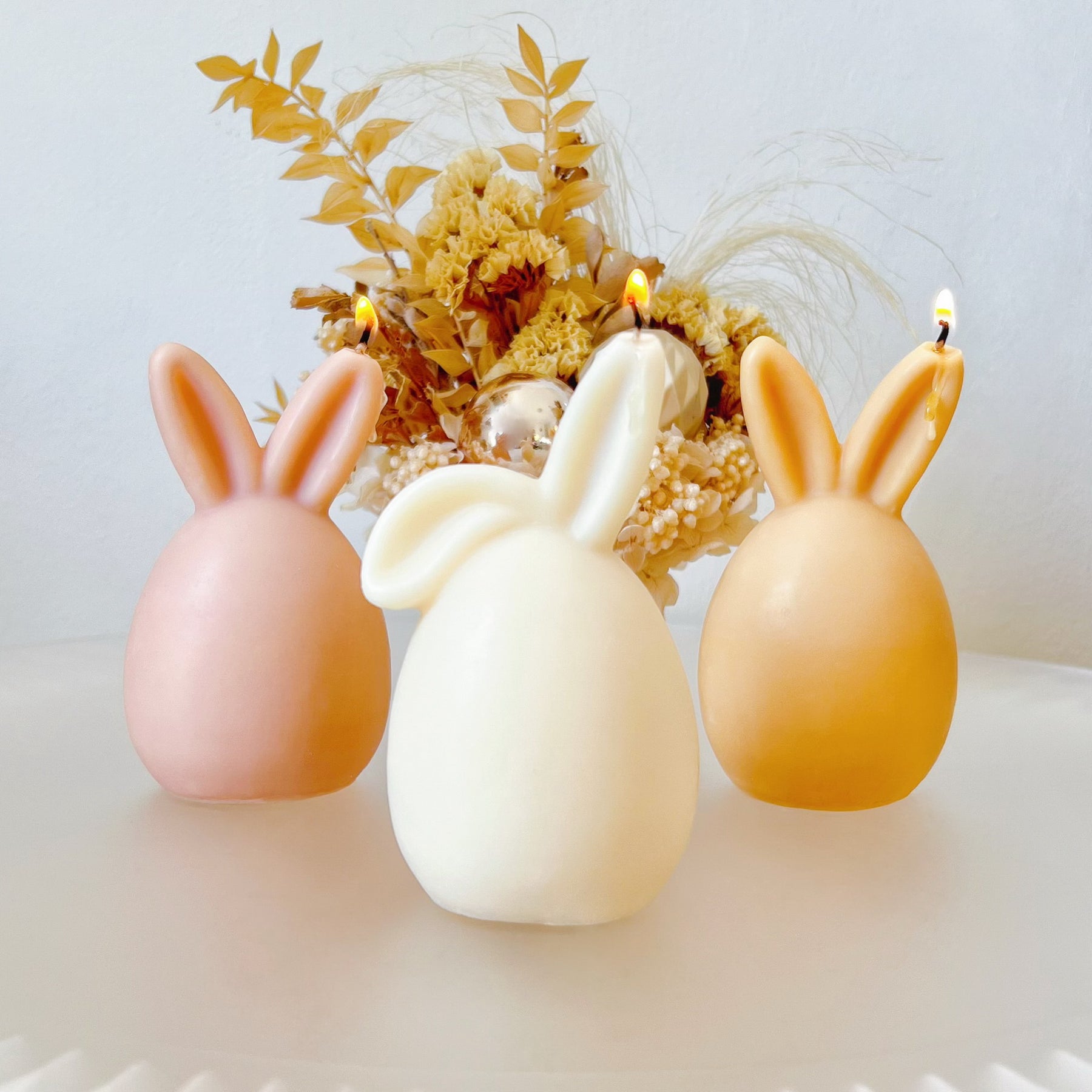 Easter Bunny Egg Scented Soy Candle, Easter Décor - LMJ Candles