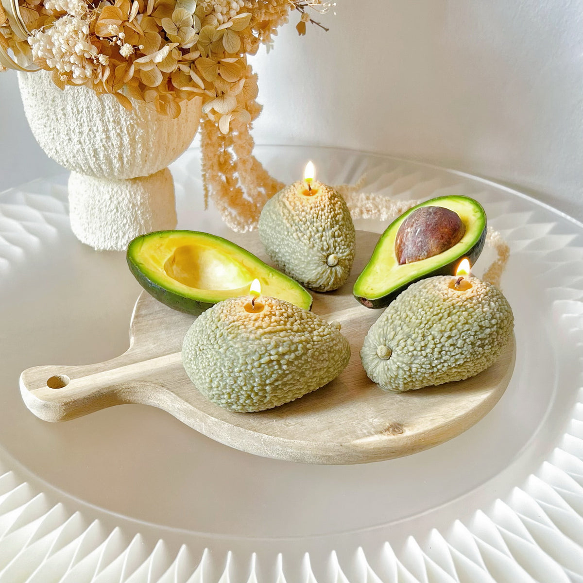 Avocado Shaped Scented Fruit Candle - LMJ Candles