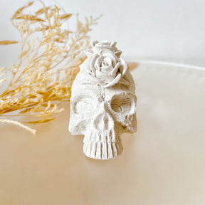 Skull Rose Home Décor, Handmade Halloween Gift - LMJ Candles