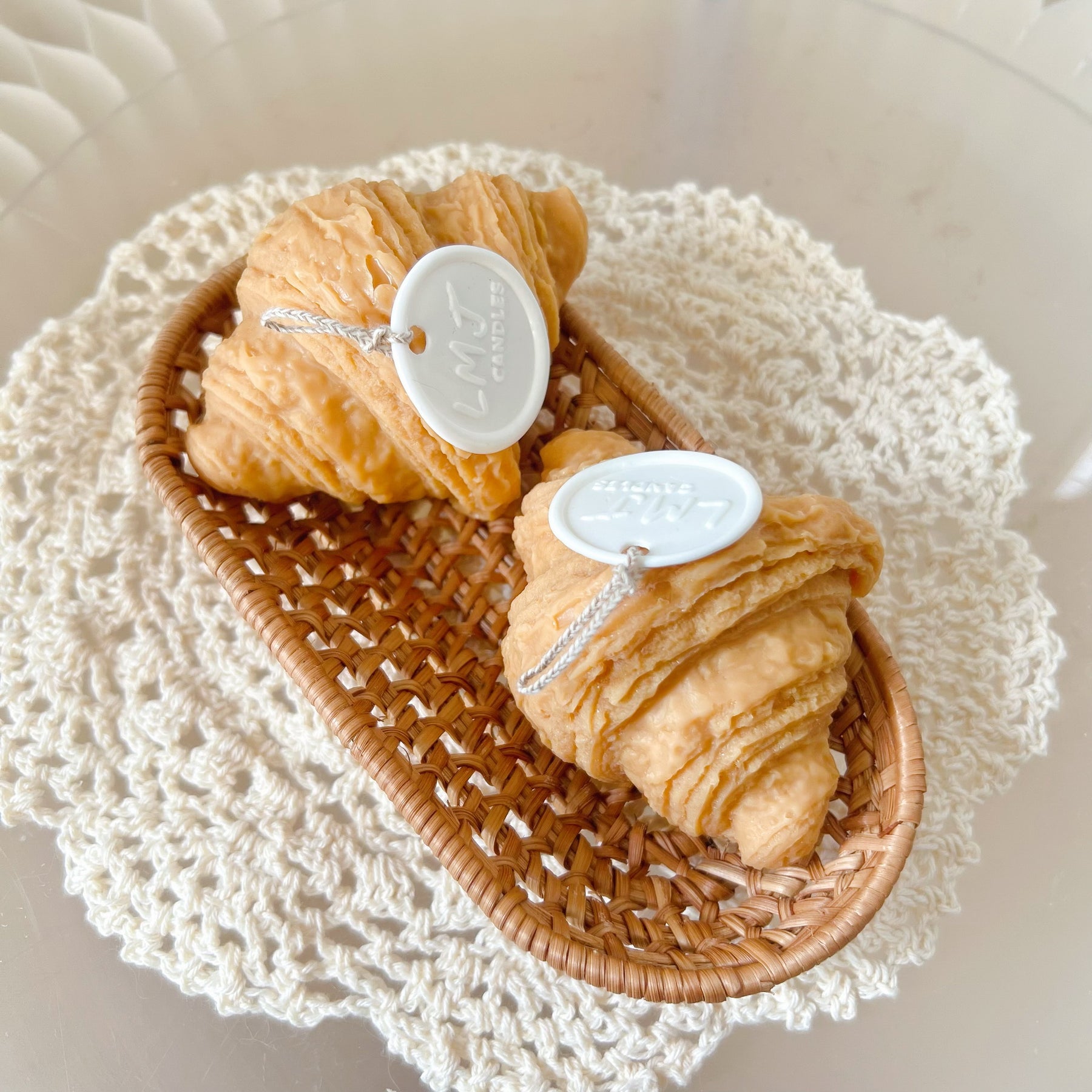 Croissant Shaped Scented Soy Food Candle - LMJ Candles