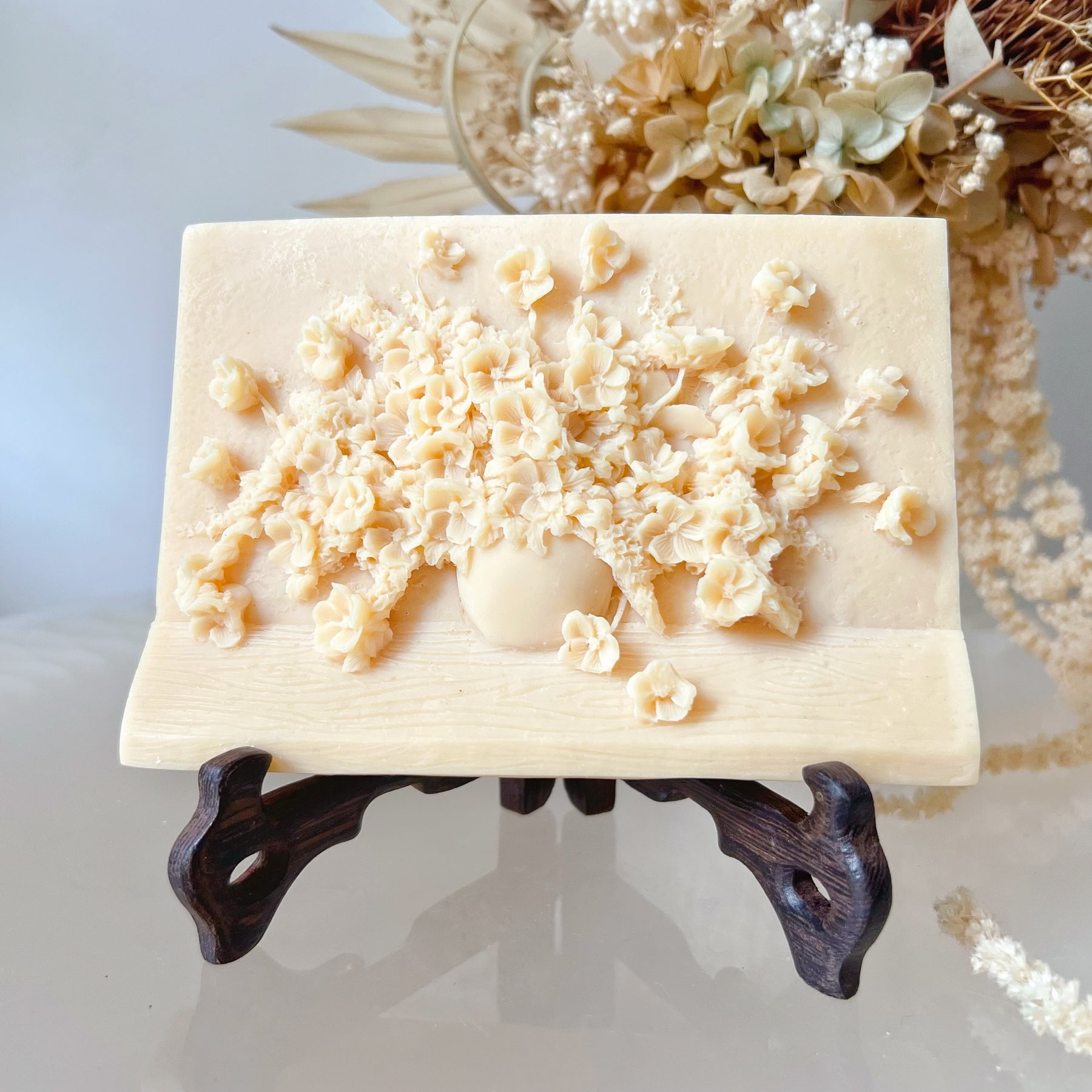 Flower Bouquet Scented Soy Wax Tablet, Home Décor - LMJ Candles