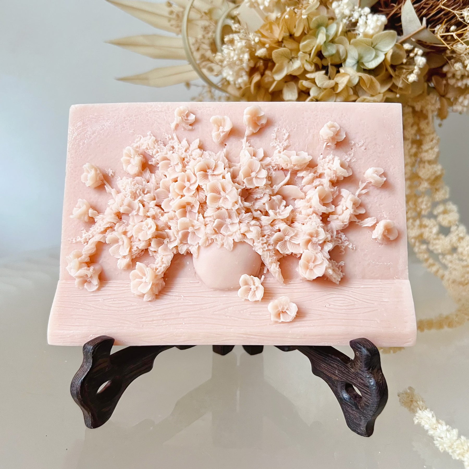 Flower Bouquet Scented Soy Wax Tablet, Home Décor - LMJ Candles