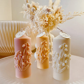 Home Décor: Lily Of The Valley Scented Soy Flower Candle | LMJ Candles