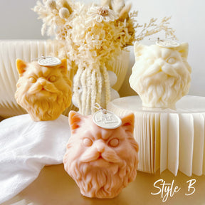 Cat Bust Scented Soy Candle | Animal Candle Australia LMJ Candles