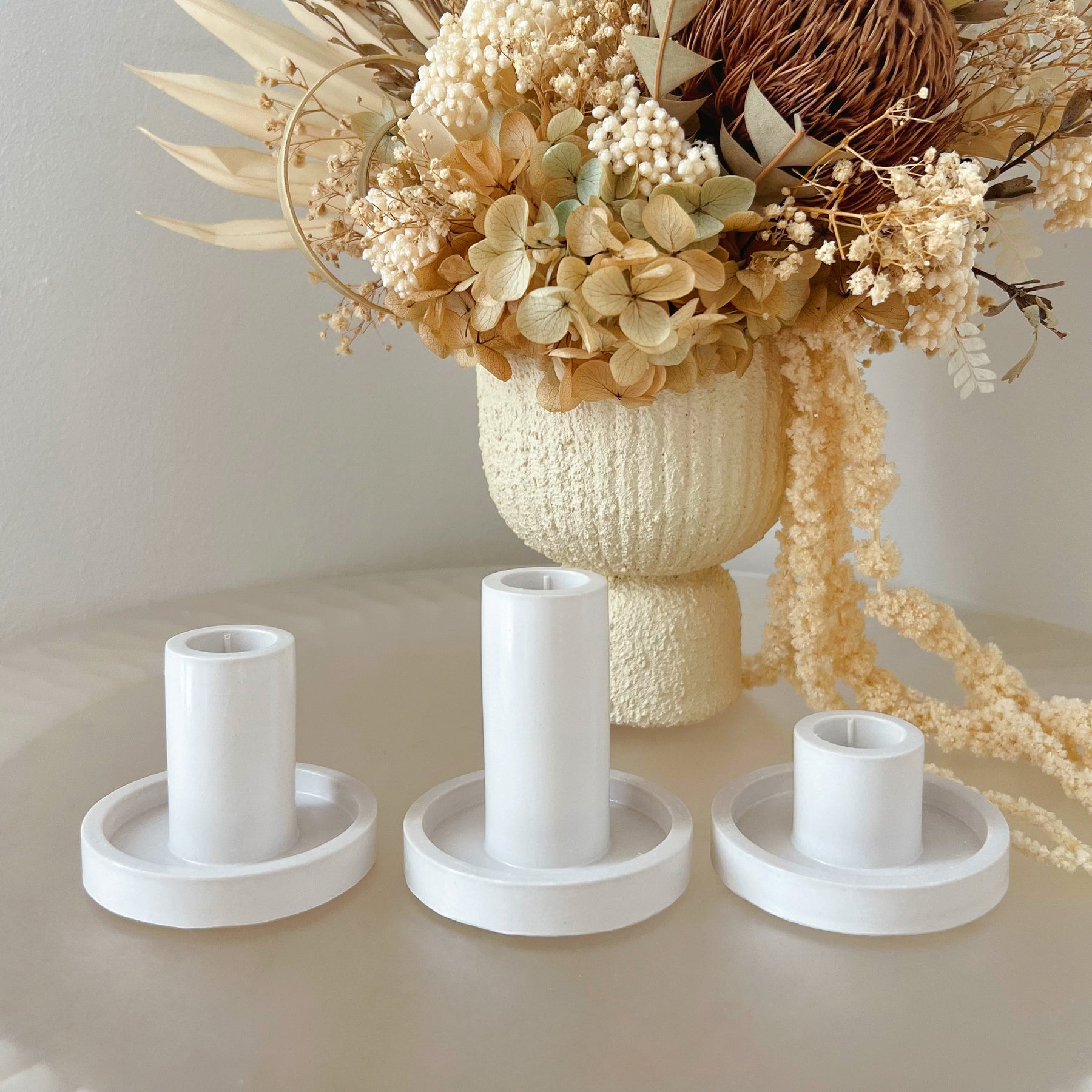 Handcrafted Classic Round Taper Candle Holder | LMJ Candles